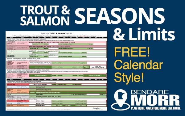 Minnesota Fishing Seasons and limits guide by Bendare Outdoors